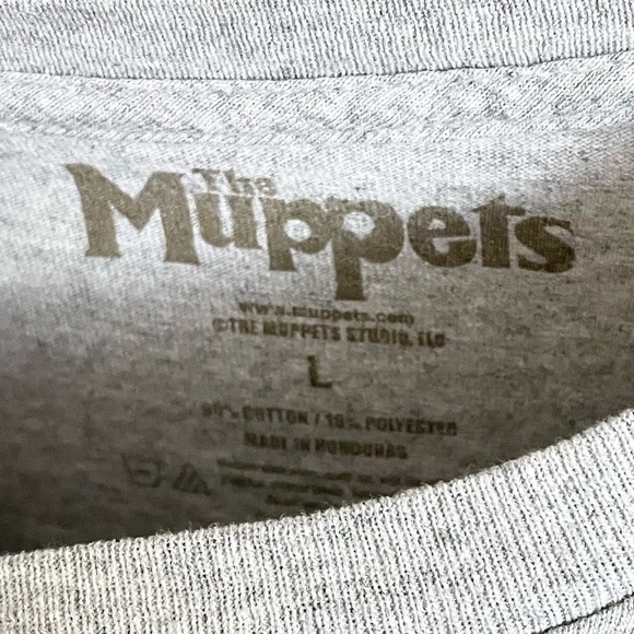 The Muppets Animal Crazy About You Graphic Gray T Shirt Adult size Large - Picture 5 of 5